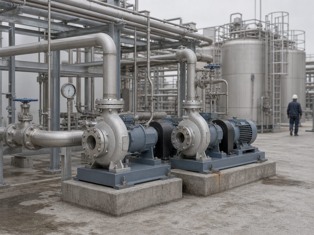 Chemical process pump installation