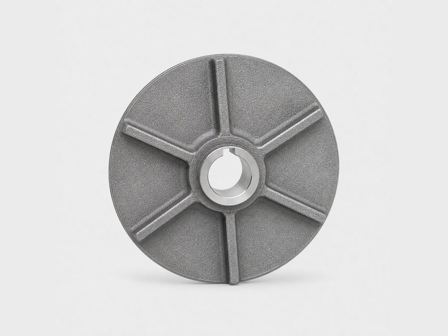 Vortex cast iron pump impeller