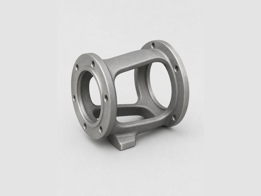 Cast lantern-type motor bracket